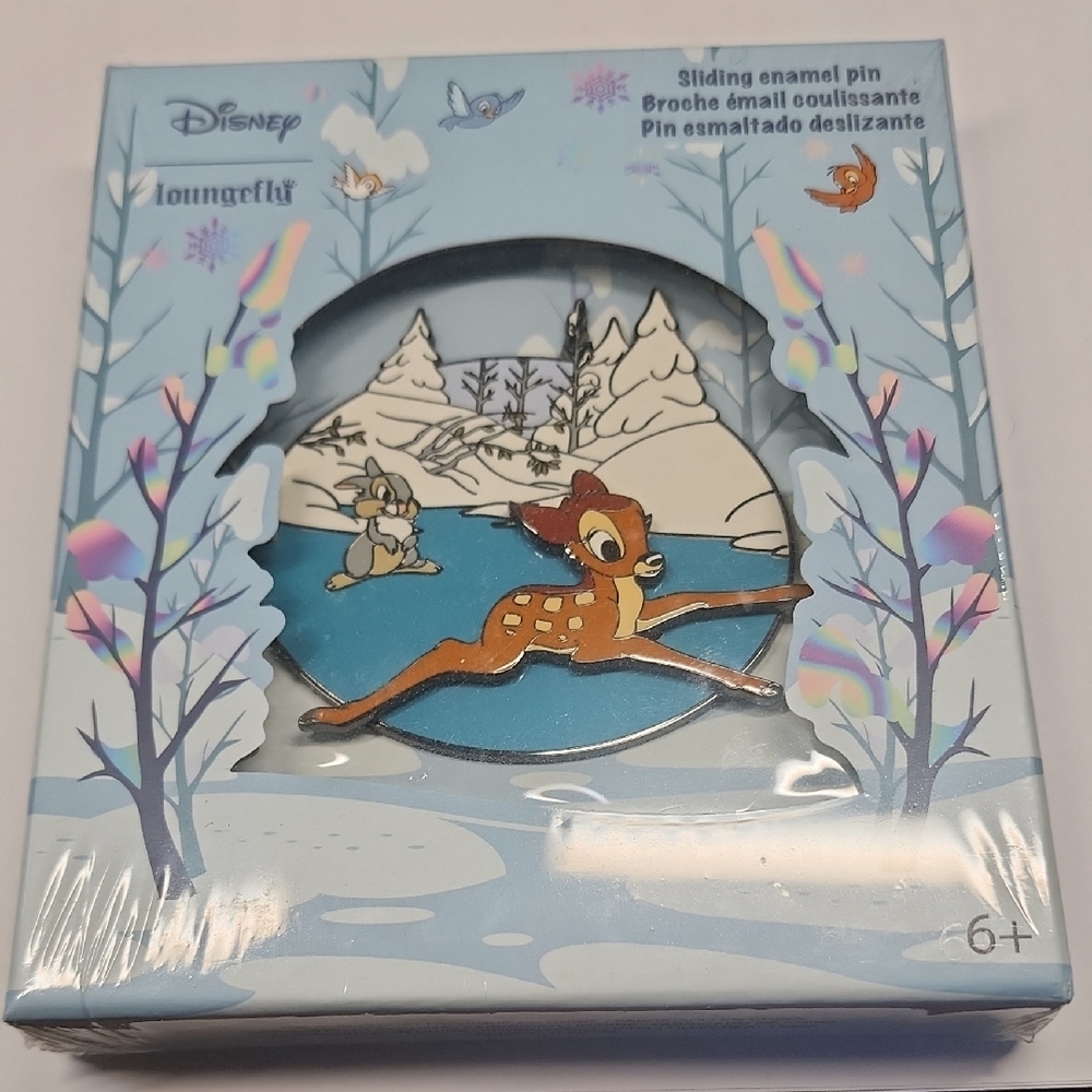 Disney Loungefly Bambi Sliding Enamel Pin Limited Edition
